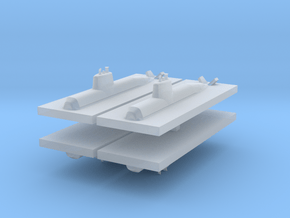 HDW 212 Submarine 1:3000 x4 in Tan Fine Detail Plastic