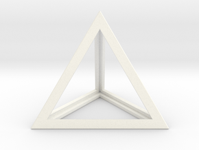 Tetrahedron in Polished Brass