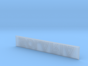Solaria Nameplate in Smooth Fine Detail Plastic