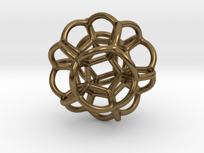 Soap Bubble Dodecahedron in Natural Bronze: Medium