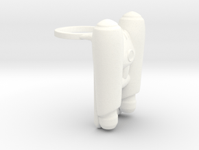 Rocket Pack in White Processed Versatile Plastic