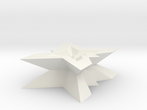 new star form with 5 fold symmetry in White Natural Versatile Plastic