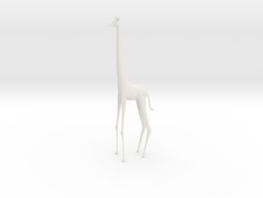 Giraffe in White Natural Versatile Plastic