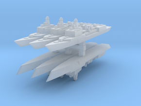 051C PLAN Destroyer 1:6000 x6 in Tan Fine Detail Plastic