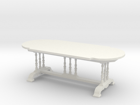 1:24 Old English Dining Table in White Natural Versatile Plastic