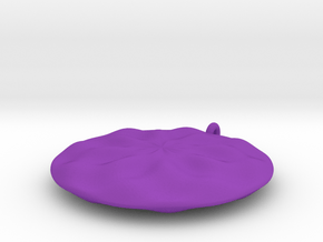 Sine Wave Pendant in Purple Processed Versatile Plastic