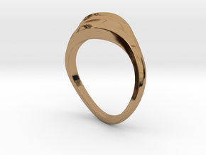 Women's Ring in Polished Brass