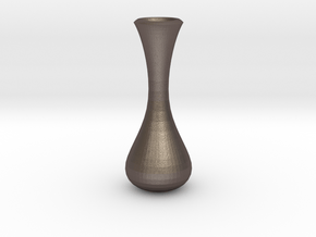 vase 6 in Polished Bronzed Silver Steel