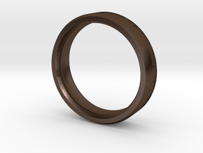 Russglo Wedding Ring in Polished Bronze Steel