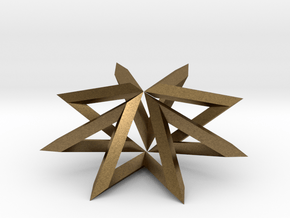 Regular Constant-torsion Polygon (++--)^4 (rotated in Natural Bronze