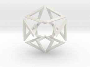 Regular Constant-torsion Polygon (++-++--+--)^3 in White Natural Versatile Plastic