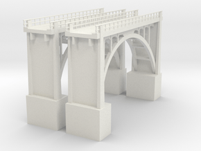 Arched Bridge 64' high 190ft in White Natural Versatile Plastic