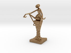 Abstract Figurine in Natural Brass
