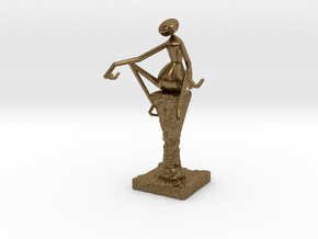 Abstract Figurine in Natural Bronze