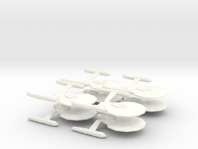 Dorman Class Attack Fleet (8 Ships) in White Processed Versatile Plastic