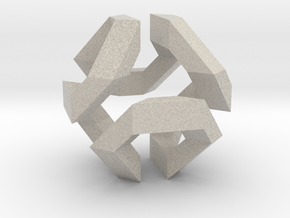 Hamilton Cycle on Truncated Octahedron in Natural Sandstone