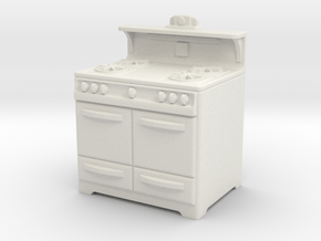 1:24 Wedgewood Stove in White Natural Versatile Plastic