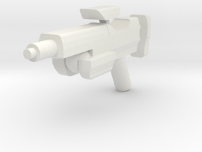Minifig Gun 04 in White Natural Versatile Plastic