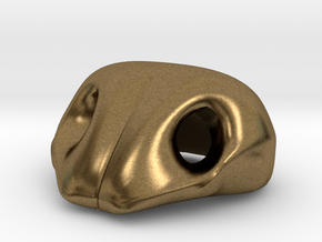 Dog nose for plushies or puppets in Natural Bronze