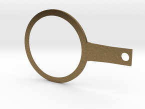 Lever for 4cm ping pong ball (movable puppet eye) in Natural Bronze
