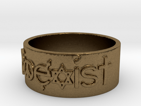 Coexist Ring Size 7 in Natural Bronze