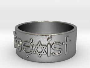 Coexist Ring Size 7 in Natural Silver