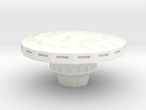 Part for Space Station in White Processed Versatile Plastic