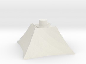 Pyramid_Base in White Natural Versatile Plastic