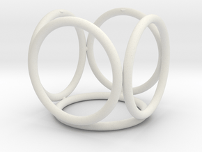 Rings_Five in White Natural Versatile Plastic