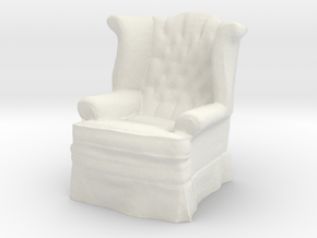 1:24 Tufted Chair in White Natural Versatile Plastic