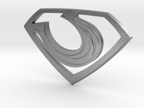 Zod "Man of Steel" Double Sided in Natural Silver