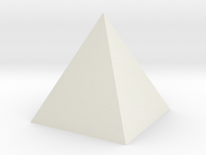 The pyramid in White Natural Versatile Plastic
