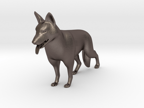 GermanShepard in Polished Bronzed Silver Steel