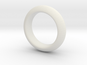 Sinoid Ring in White Natural Versatile Plastic