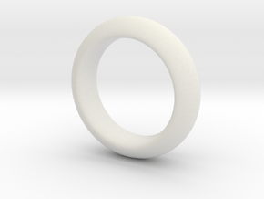 Sinoid Ring 20 mm scale in White Natural Versatile Plastic