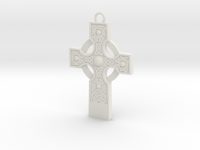 celtic cross 2 in White Natural Versatile Plastic