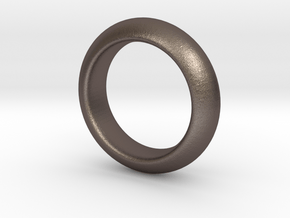 Sinoid Ring 20 mm scale in Polished Bronzed Silver Steel