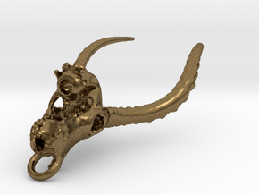 Impala Skull Pendant in Natural Bronze
