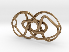 Expanding Knot - Pendant in Natural Brass