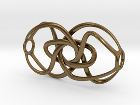 Expanding Knot - Pendant in Natural Bronze
