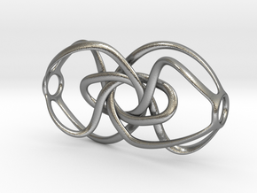 Expanding Knot - Pendant in Natural Silver