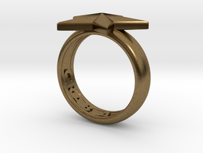 Star Ring (various sizes) in Natural Bronze