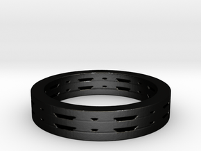 Basic vent ring Ring Size 7 in Matte Black Steel