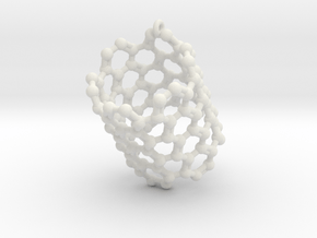 Pendant- Molecule- Carbon Nanotube in White Natural Versatile Plastic