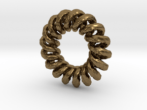 Organic Spiral in Natural Bronze