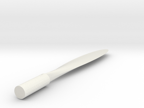BananaKnifeS3x in White Natural Versatile Plastic