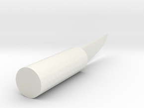 ShortKnife20x in White Natural Versatile Plastic