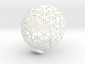 Geodesic Dome 6,1 1 in White Processed Versatile Plastic