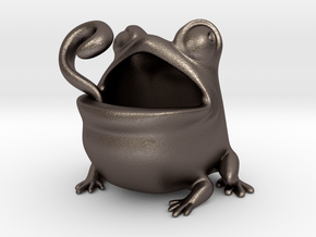 Toadicup in Polished Bronzed Silver Steel