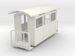 009 small closed coach twin balcony in White Natural Versatile Plastic